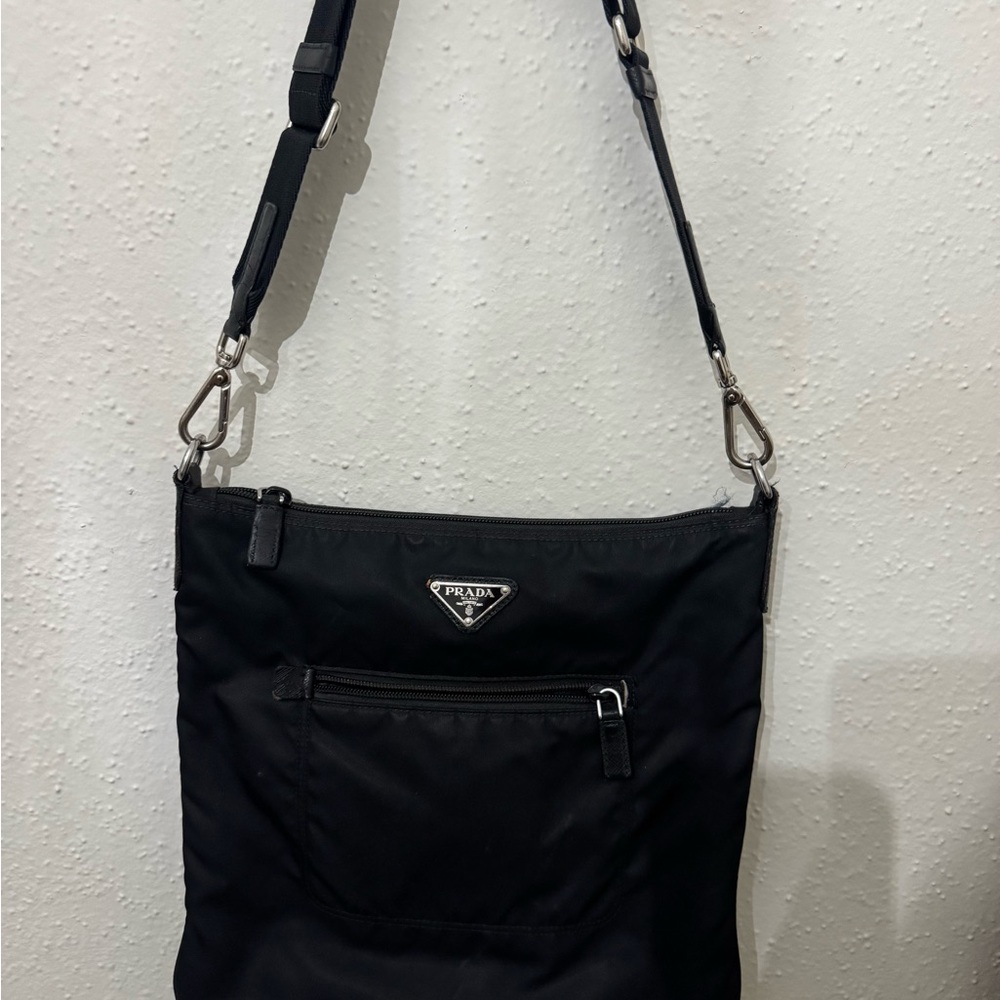 Prada Black Nylon shoulder  Bag